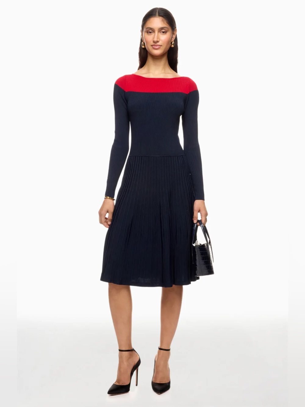 *Flawed Ralph Lauren Patney Colorblock Dress (0421)